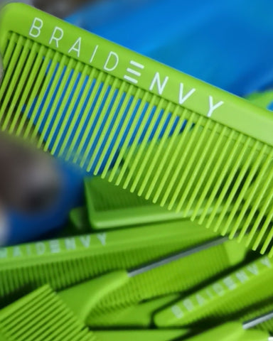 Green BraidEnvy Precision Comb